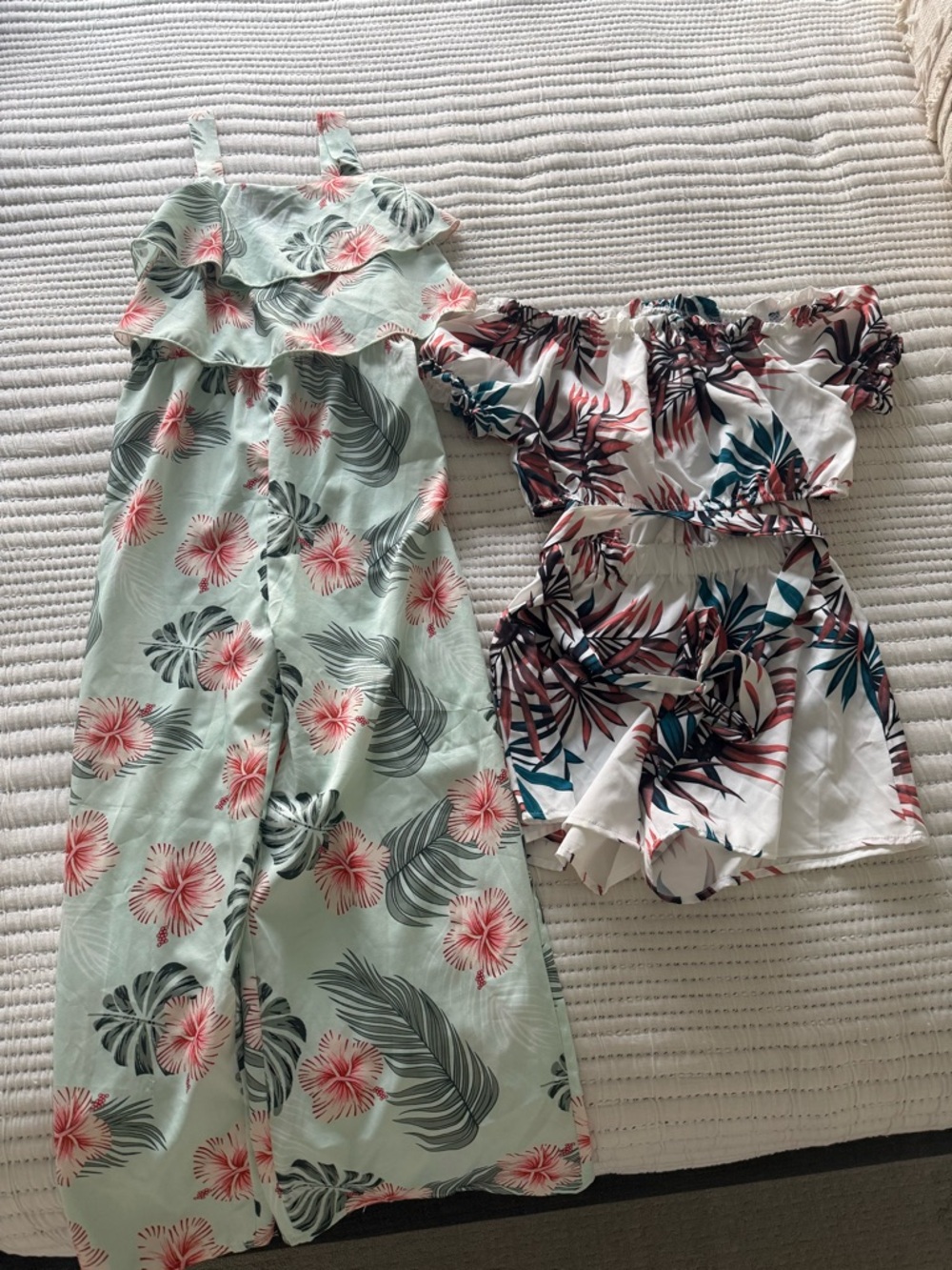 (2) Tropical Shein Outfits